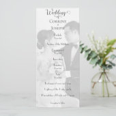 写真シンプル付結婚式 プログラム (スタンド正面)