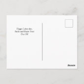 写真シンプル労働エレガント日(アメリカ国旗) 3 ポストカード (裏面)