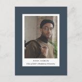 写真シンプル卒業発表はがき 案内ポストカード (正面)