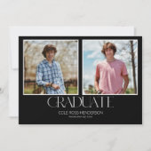 写真シンプル卒業発表招待状 招待状 (正面)