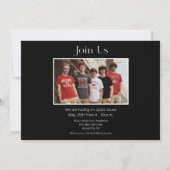 写真シンプル卒業発表招待状 招待状 (裏面)