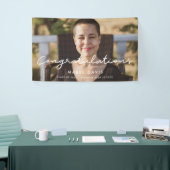 写真シンプル卒業祝い 横断幕 (トレードショー)