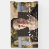 写真シンプル卒業祝い 横断幕 (縦)