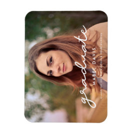 写真シンプル卒業 マグネット