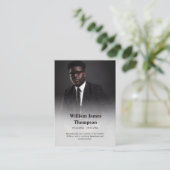 写真シンプル正エレガント式葬儀祈りの言葉カード プレイスカード (スタンド正面)