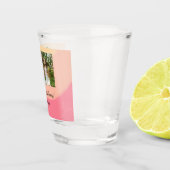写真シンプル水ミニマル色アートのスローを追加 ショットグラス (右)