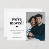 写真シンプル移動の 案内ポストカード (正面/裏面)