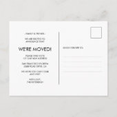 写真シンプル移動の 案内ポストカード (裏面)