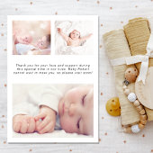 写真シンプル紹介ベビー誕生 案内状