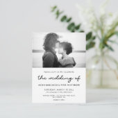 写真シンプル結婚の招待状 ポストカード (スタンド正面)