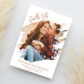 写真シンプル結婚式の日付の保存 セーブザデート