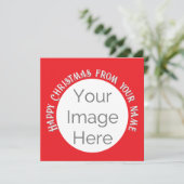 写真シンプルhappy christmas card (スタンド正面)