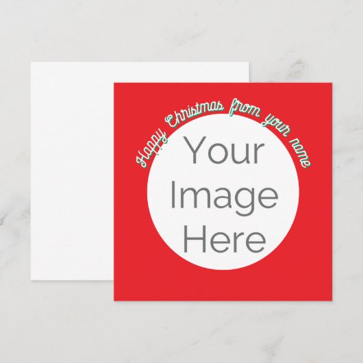 写真シンプルhappy christmas card (正面/裏面)