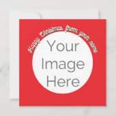 写真シンプルhappy christmas card (正面)