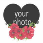 写真シール、写真、花、休日、 シール (正面)