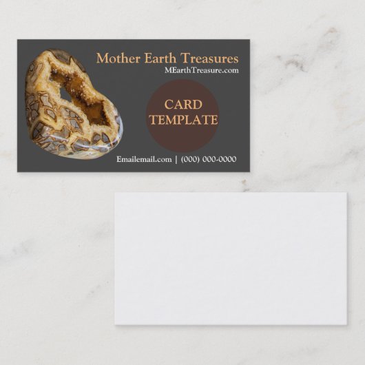 写真ジェムストーンゴデス結晶 名刺 (正面/裏面)