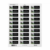 写真ジャイアントパンダ、動物0349。 ラベル (フルシート)