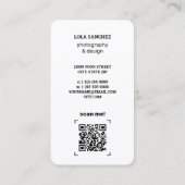 写真スキャンQR 名刺 (裏面)