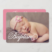 写真スクリプト全体|洗礼招待状 招待状 (正面/裏面)