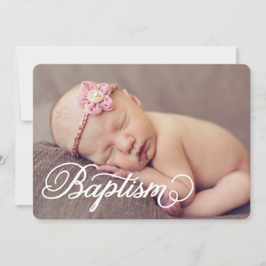 写真スクリプト全体|洗礼招待状 招待状 (正面)