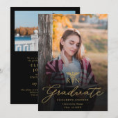 写真スクリプト RN 看護学卒業発表 招待状 (正面/裏面)