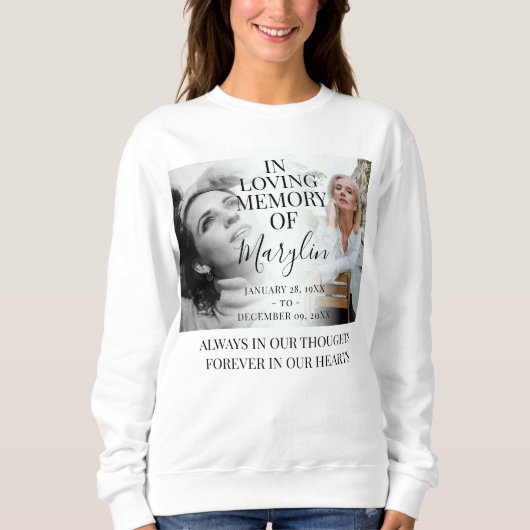 写真スタイリッシュの前後の葬儀 スウェットシャツ (正面)