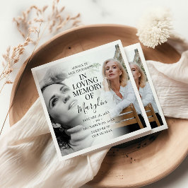 写真スタイリッシュの前後の葬儀 スタンダードカクテルナプキン