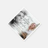 写真スタイリッシュの前後の葬儀 スタンダードカクテルナプキン (角)