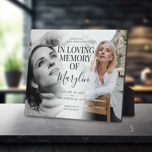 写真スタイリッシュの前後の葬儀 フォトプラーク