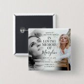 写真スタイリッシュの前後の葬儀 缶バッジ (正面&裏面)