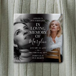 写真スタイリッシュの前後の葬儀 缶バッジ