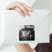 写真スタイリッシュの卒業スクリプト スクエアシール