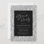 写真スタイリッシュの卒業記念パーティー 招待状 (裏面)