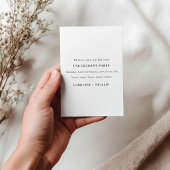 写真スタイリッシュの発表婚約した中 招待状