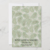 写真スタイリッシュの結婚トロピカル保存日 セーブザデート (裏面)