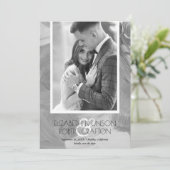 写真スタイリッシュの結婚白黒保存日 セーブザデート (スタンド正面)