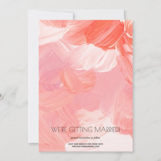 写真スタイリッシュの絵を描Coral保存日 セーブザデート (裏面)