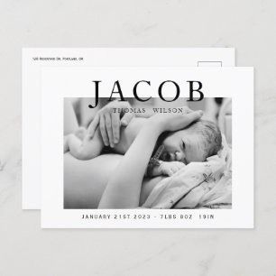 写真スタイリッシュエレガントベビー ポストカード
