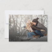 写真スタイリッシュコラージュの予算救の日付 セーブザデート (裏面)