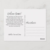 写真スタイリッシュコラージュ生誕発表 ポストカード (裏面)