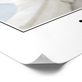 写真スタイリッシュ卒業ウェルカムサイン ポスター (角)