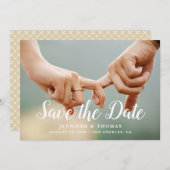 写真スタイリッシュ日付の保存 セーブザデート (正面/裏面)