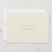 写真スタイリッシュ結エレガント婚日付の保存 招待状 (裏面)