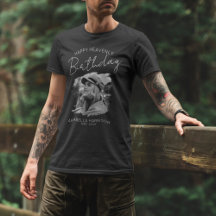 写真スタイリッシュ誕生日メモリアルTシャツ