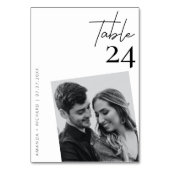 写真ストップの表結婚番カード テーブルナンバー (正面)