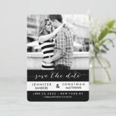 写真ストライプ数 | 日付モダンカードの保存 セーブザデート (スタンド正面)