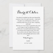 写真ストリップ3枚 結婚式の伴娘 提案カード サンキューカード (裏面)