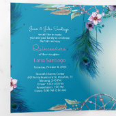 写真スペインのターコイズドリーム捕手キンセアニェラ 三つ折り招待状 (内部最初)