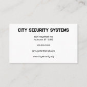 写真セキュリティ保護に対応 名刺 (裏面)