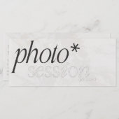 写真セッションギフトカード，写真証明書 (正面/裏面)